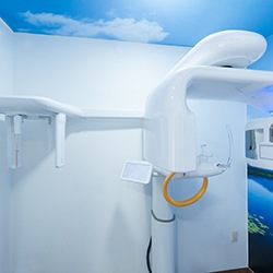 CBCT scanner in a dentist’s office